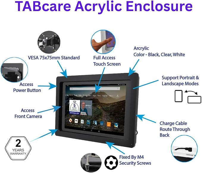 TABcare Anti-Theft Acrylic VESA Enclosure - Image 5