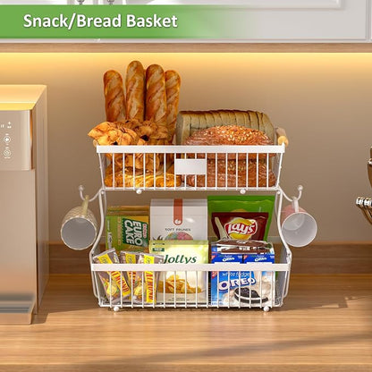 2 Tier Fruit Basket for Kitchen Counter - Image 5