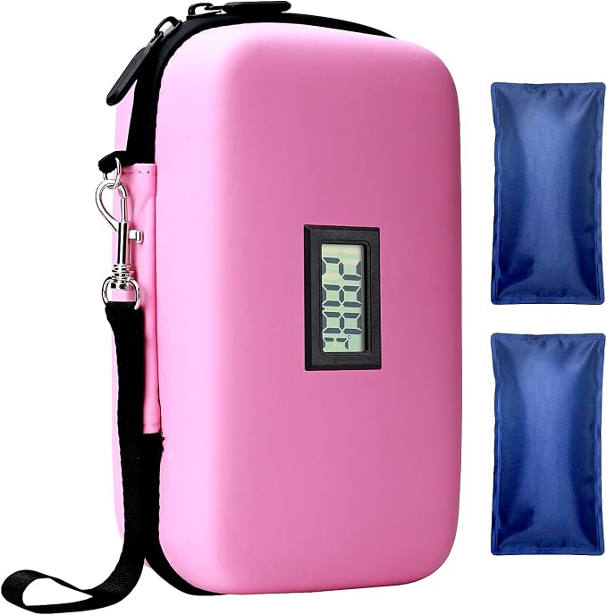 Insulin Cooler Travel Case, TSA Approved Medication Diabetic Cooler Organizer by GMOHOUD