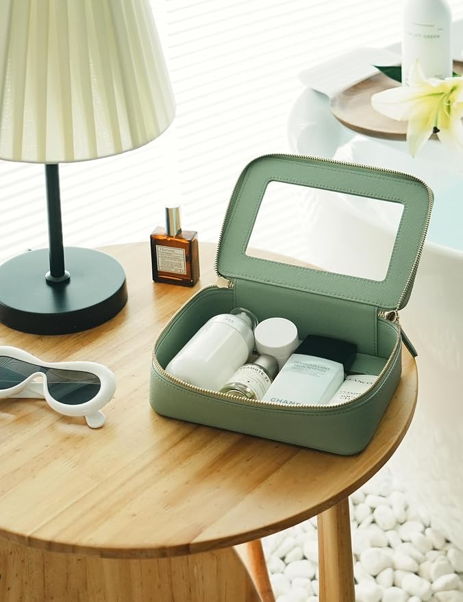 Popvibe Clear Makeup Bag Travel Cosmetic Case Transparent Toiletry Bag - Image 5