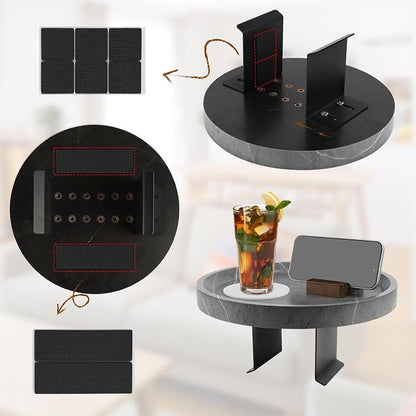 Couch Tray, Adjustable Couch Tray and Detachable Wooden Couch armrest Trays - Image 4
