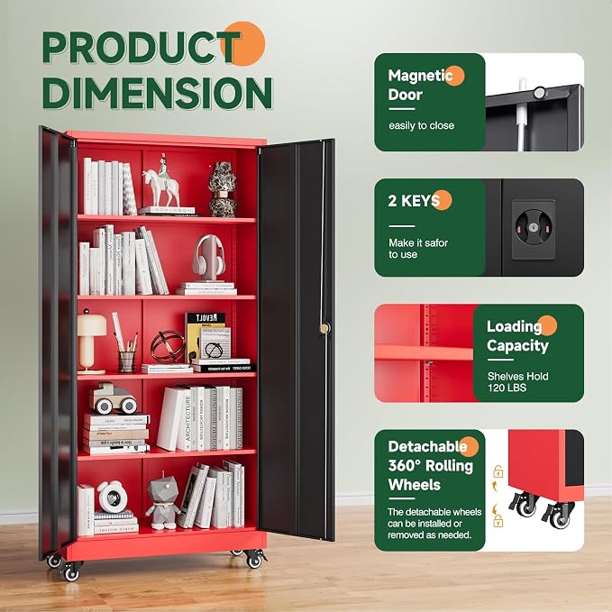 Letaya Metal Garage Storage Cabinets - Image 6