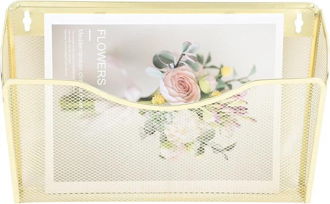EASEPRES 3 Single Pocket Mesh Hanging File Organizer, Vertical Wall Mounted - Image 6
