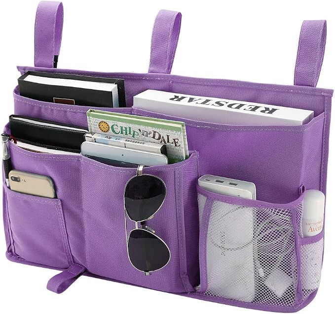 Bseash Bunk Bed Organizer, Bedside Caddy Hanging Bed Organizer Storage Bag 8 by Bseash