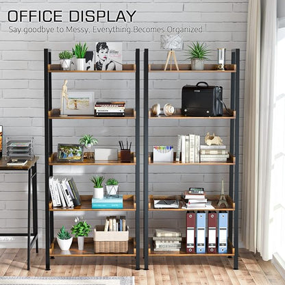 ASTARTH Ladder Shelf-5 Tier Bookshelves w/Open Shelf - Image 9