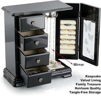 RR ROUND RICH DESIGN Solid Wood Jewelry Box - Image 5