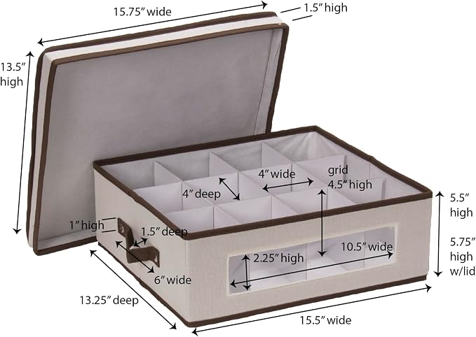 Household Essentials 538 Vision China Storage Box - Image 2