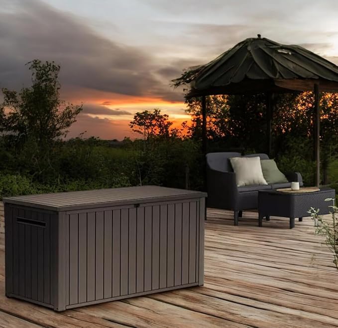 Outdoor Storage Box with Lockable Lid - Image 4
