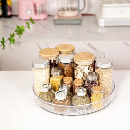 4 Pack Lazy Susan 9.2" Inch Turntable Organizer Pantry Organization and Storage - Image 8