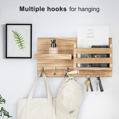 Lwenki Mail Organizer for Wall Mount – Key Holder - Image 4