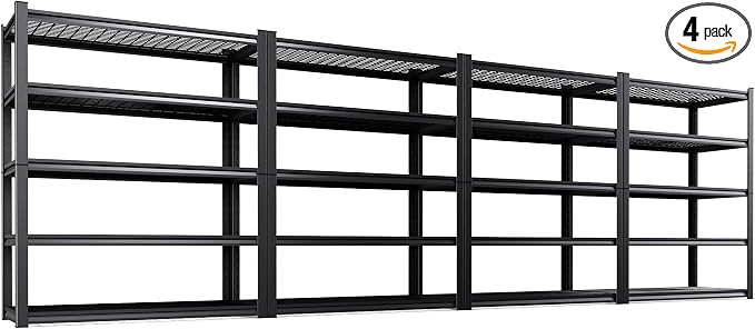 4-Pack Heavy Duty Garage Shelving by CreatingaComfortableLiving