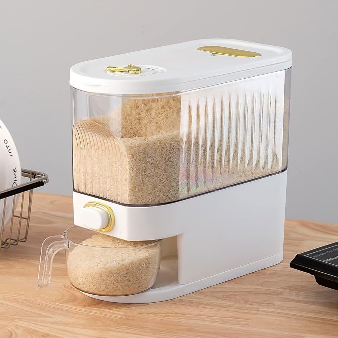 Sooyee Clear Rice Dispenser 11Lb - Image 3