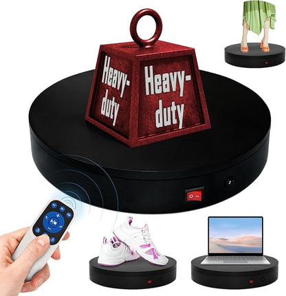 360 Rotating Platform, 13.8Inch/35cm Remote Motorized Turntable, 400lbs by ComXim