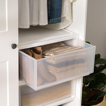 IRIS USA 47 Qt. Extra-Large Stackable Storage Drawer Plastic Drawer Organizer - Image 5