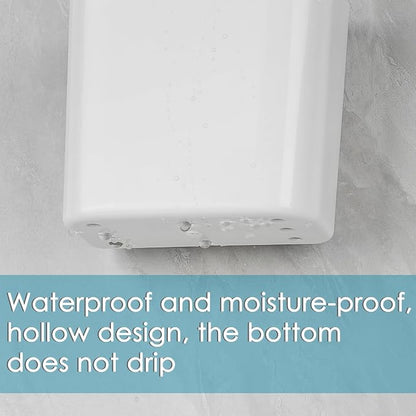 Multipurpose Wall Mount Toothbrush Holder, Self Adhesive Toothbrush Storage - Image 3