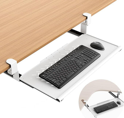 Keyboard Tray Under Desk by Unknown