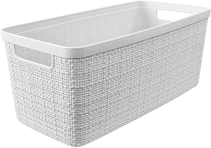 Curver Set of 8 Slim 6.8L Jute Decorative Plastic Organization and Storage - Image 3