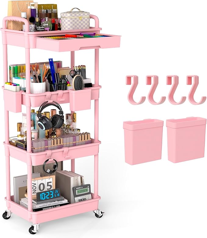 4 Tier Rolling Utility Cart by LLMRR