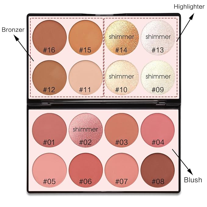 16 Colors Contour Palette Make up - Image 2