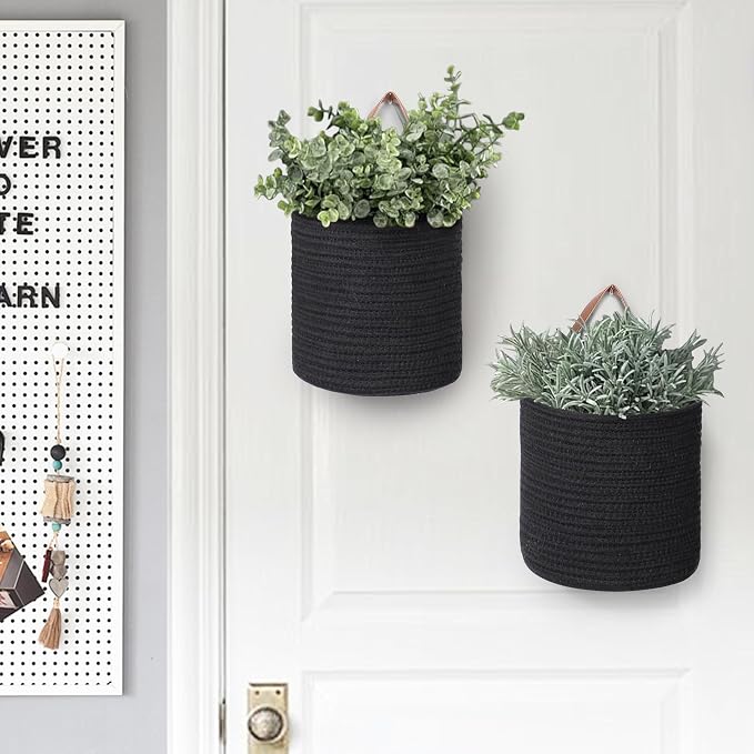 2 Pack Hanging Basket, Small Wall Baskets - Image 5