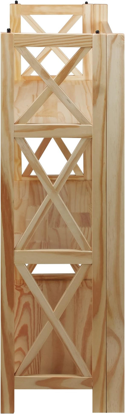 Casual Home Montego 3-Shelf Folding Bookcase, 27.5" Wide - Image 5