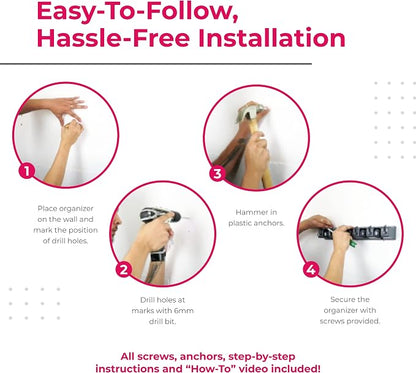 EXTRA GRIP Mop & Broom Holder Wall Mount - Image 8