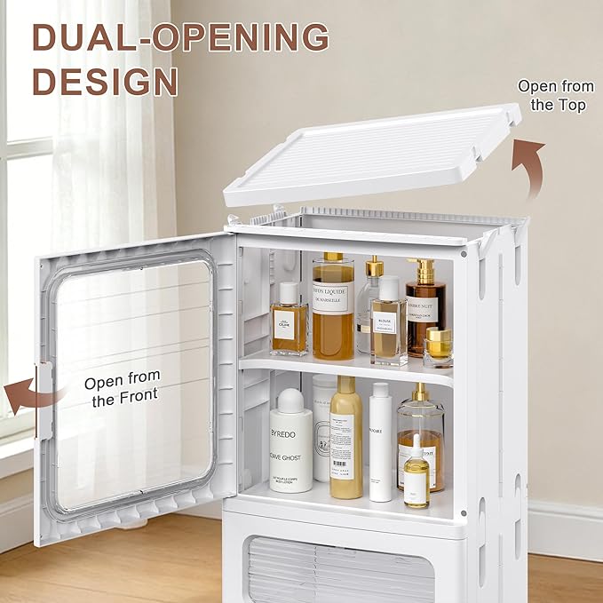 VECELO Narrow Bathroom Storage Cabinet - Image 5