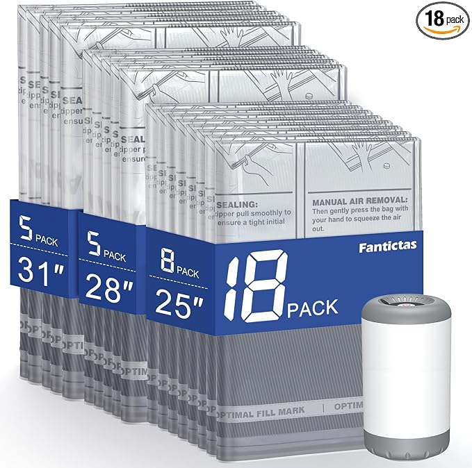 Travel Vacuum Storage Bags by Fantictas
