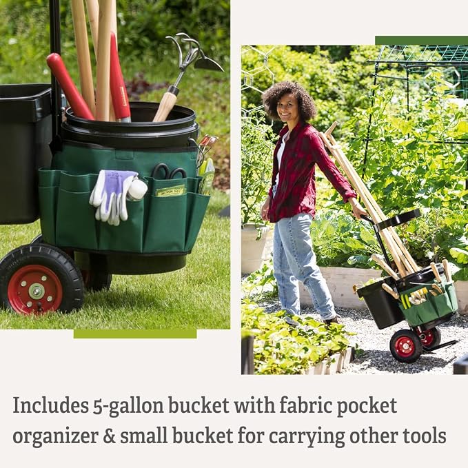 Gardener's Supply Company Heavy Duty Mobile Tool Storage Caddy | All in One - Image 5