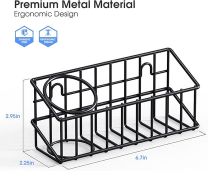 Kitchen Sink Organizer, Strong Adhesive Mount Detachable Sponge Holder - Image 2