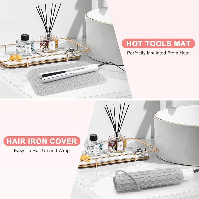 Plus Size Silicone Heat Resistant Mat, Portable Travel Hot Tools Pad Cover - Image 5
