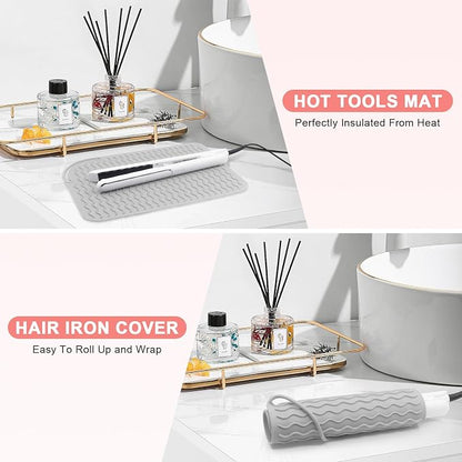 Plus Size Silicone Heat Resistant Mat, Portable Travel Hot Tools Pad Cover - Image 5