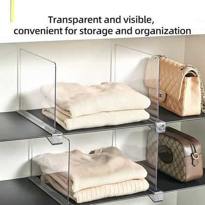 Shelf Dividers for Closet Organization, Upgrade Height for Vertical Space - Image 3