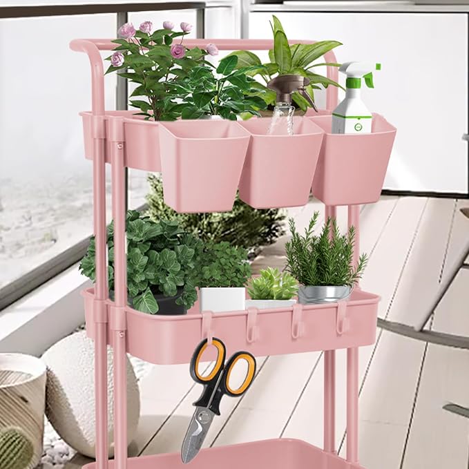 5 Pack Hanging Cup Holders, Space Saving Hanging Storage Basket Pencil Holder - Image 6