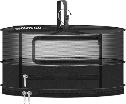 Herb Drying Hanging Mesh Rack - 1ft Diameter 2 Layer by SPONDWILD