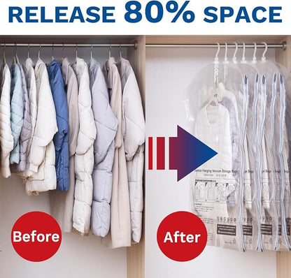 Hanging Vacuum Storage Bags For Clothes - Image 2