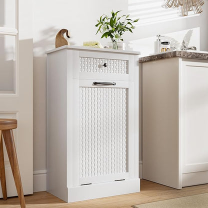 Tilt Out Laundry Hamper Cabinet, 10 Gallon Laundry Cabinet - Image 9