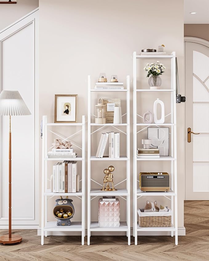 Hzuaneri Ladder Shelf, Freestanding Corner Storage Shelf | Bookcase - Image 6