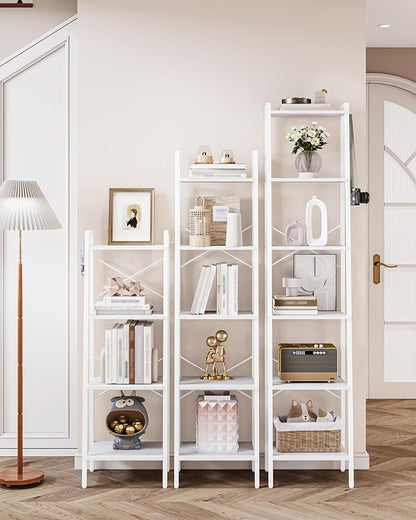 Hzuaneri Ladder Shelf, Freestanding Corner Storage Shelf | Bookcase - Image 6