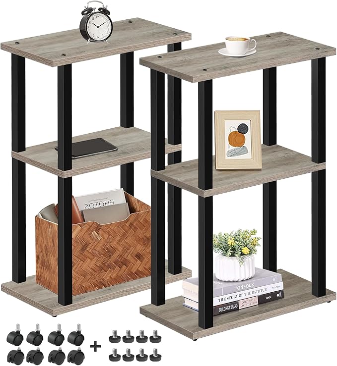 TUTOTAK Small Side Table, Narrow End Table, Bedside Table, Couch Side Table by ChoosetutotakFurnitureBuildYourCozyHome