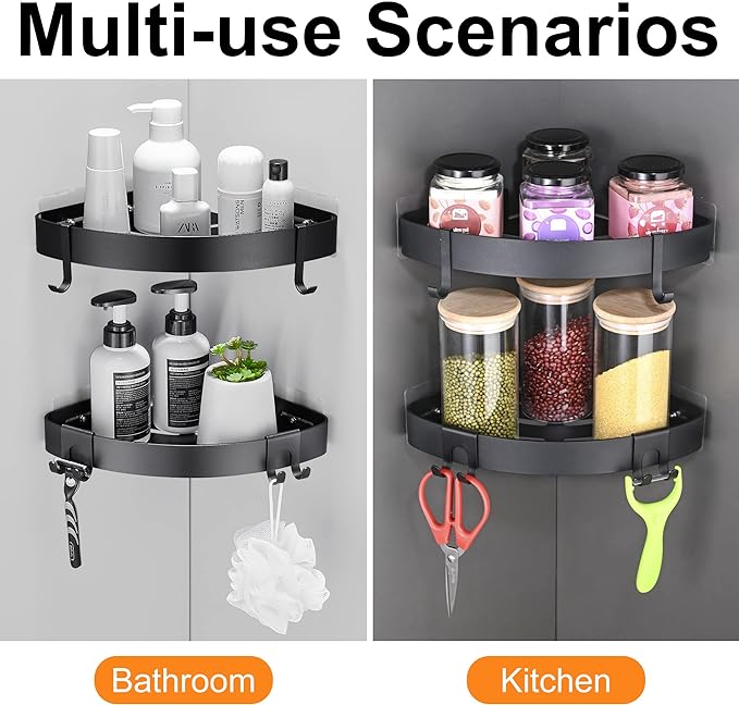 DUFU Adhesive Corner Shower Caddy - Image 5