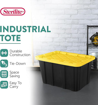Sterilite 12-Pack Industrial Tote, Plastic Storage Container Bins - Image 3