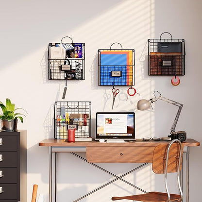 4 Packs Hanging Wall File Organizer - Image 5