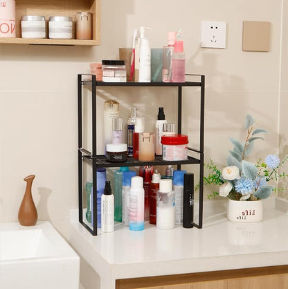 MiaLi Cabinet Organizer Shelf, Stackable Kitchen Bathroom Organizers and Storage - Image 6