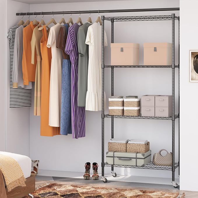 Homdox Heavy Duty 4-Tier Metal Shelving Unit - Image 7