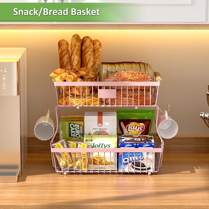 2 Tier Fruit Basket for Kitchen Counter - Image 3