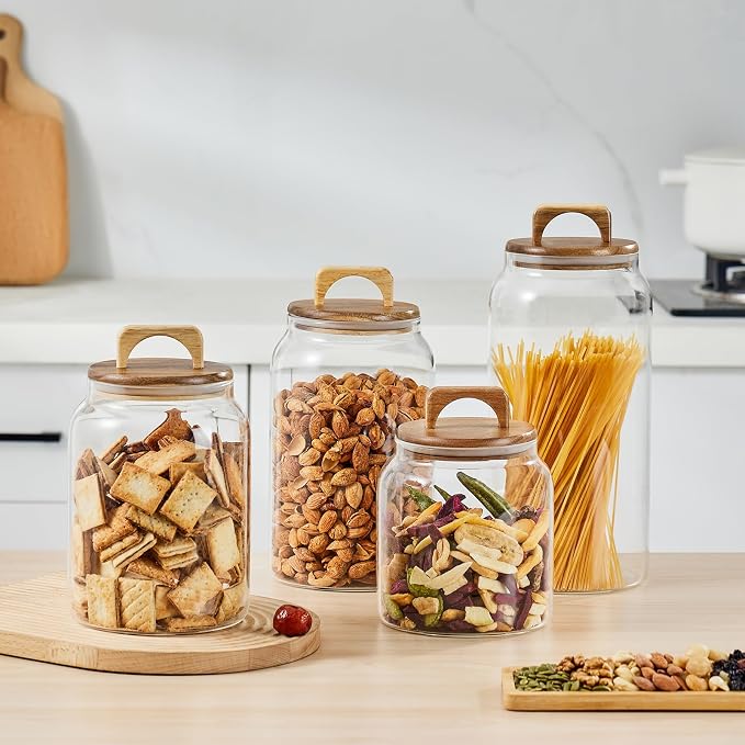 Sweejar Glass Jars for Laundry Room Organization, Half-Gallon Laundry Pods - Image 9