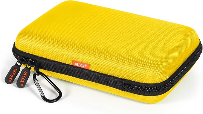 Bright Yellow Hard Shell Electronic Organizer Carrying Case by GLCON