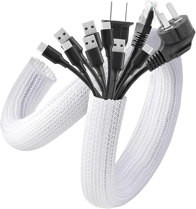 AGPTEK Cable Sleeve Cover, Home Office Wire Management Computer TV Wire Loom by AGPTEK