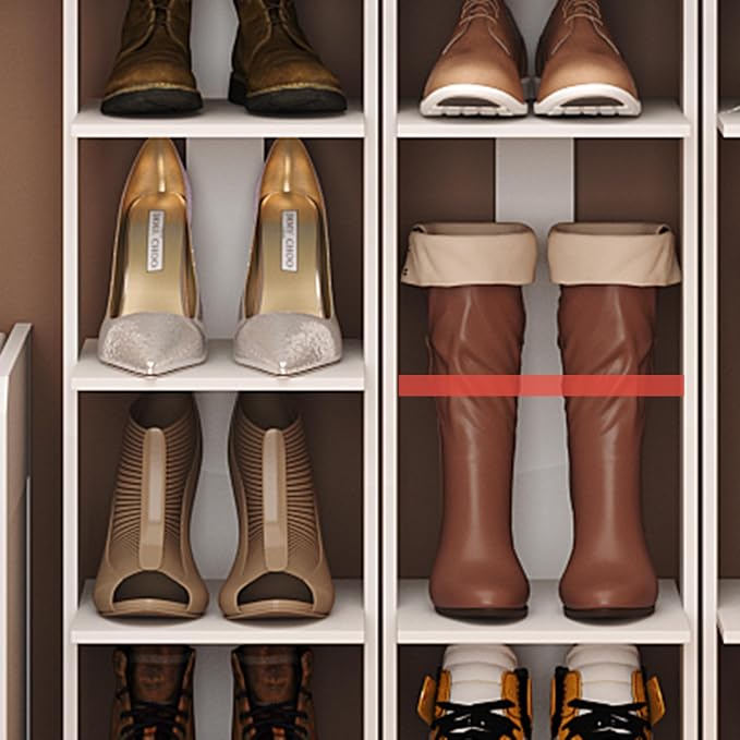 HOMEFORT 10-Tier Vertical Shoe Rack, Corner Shoe Tower, Slim Shoe Organizer - Image 9